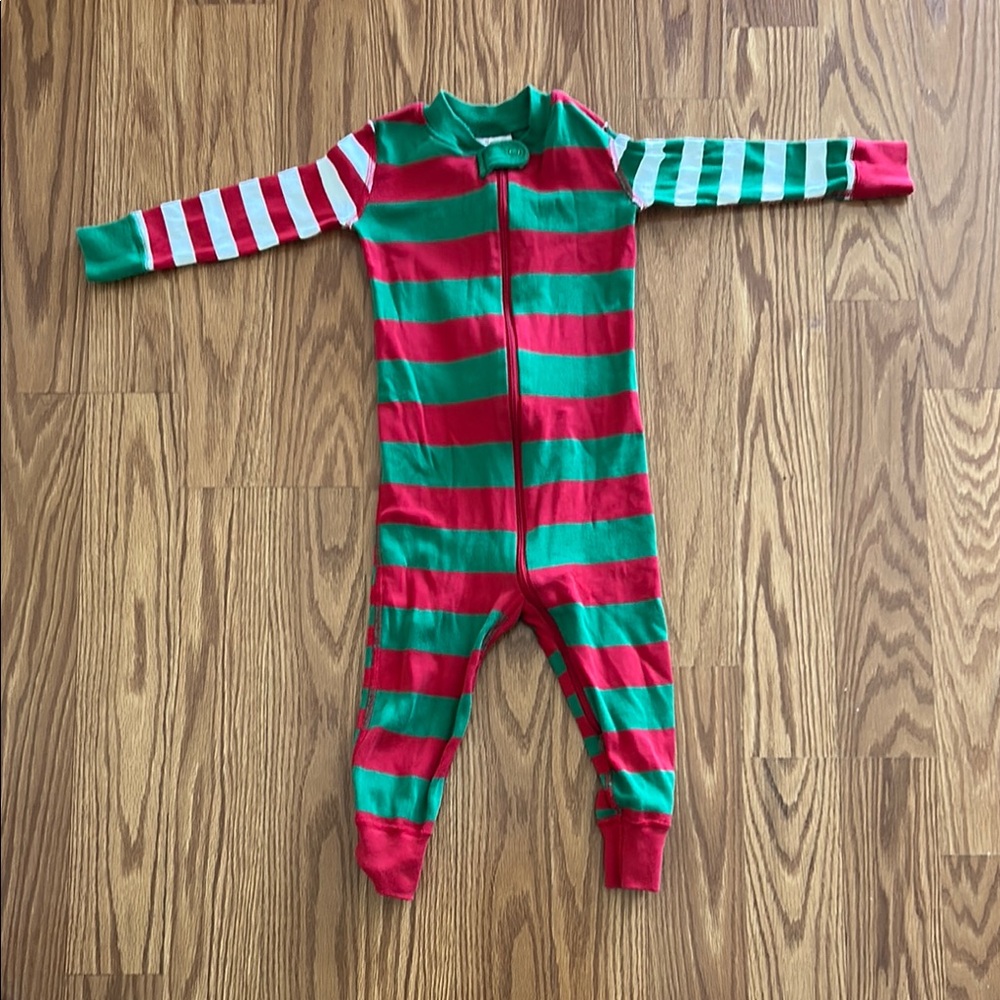 Hanna Andersson Festive Striped Footie